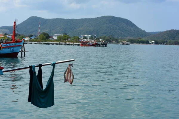 Port Avec Des Bateaux Ville Asiatique — Photo