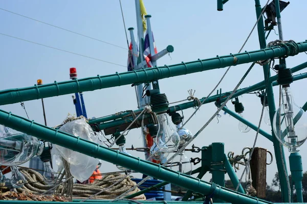 Hafen Mit Booten Asiatischer Stadt — Stockfoto