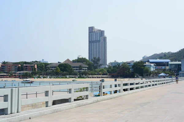 Tengeri Móló Pattaya Városban Thaiföld — Stock Fotó