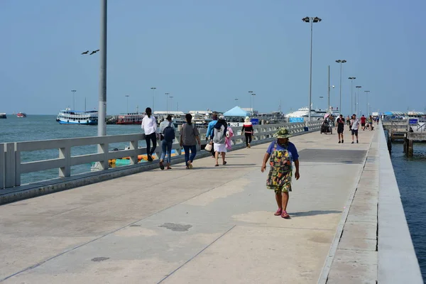 Jetée Mer Dans Ville Pattaya Thaïlande — Photo