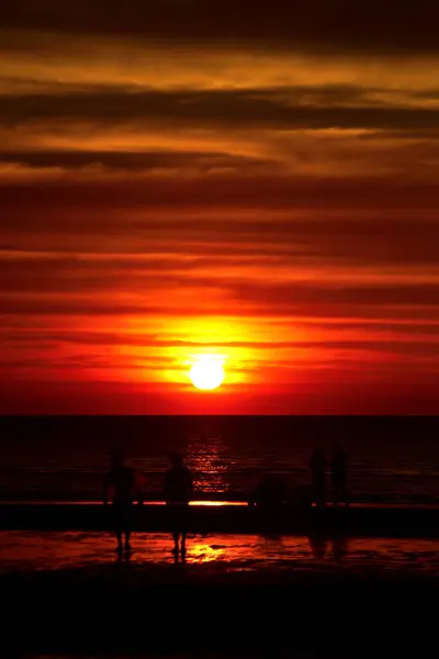 Sonnenuntergang Strand — Stockfoto