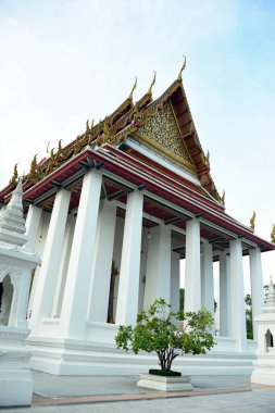 Tayland 'daki Thai tapınağı ve Buda heykeli