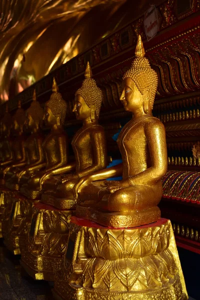 Golden Buddha Statue Wat Pho Bangkok Thailand — Stock Photo, Image