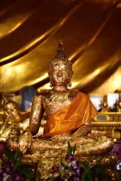 Goldene Buddha Statue Wat Pho Bangkok Thailand — Stockfoto