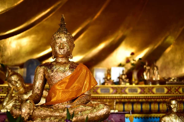 Altın Buda Heykeli Wat Bangkok Tayland — Stok fotoğraf