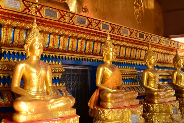 Statua Buddha Dorata Wat Pho Frangetta Thailandia — Foto Stock