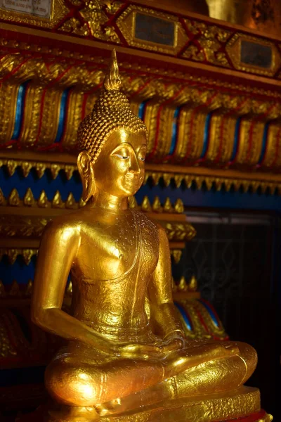 Estátua Buda Dourada Wat Pho Bangkok Tailândia — Fotografia de Stock