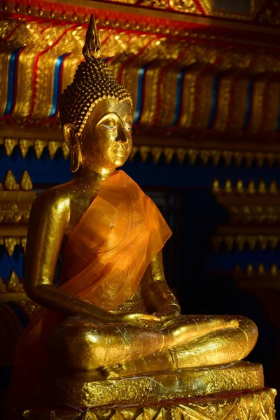 Estatua Oro Buddha Wat Pho Bange Net Thailand — Foto de Stock