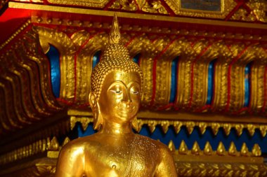 Altın Buda heykeli Wat Po, Bangkok, Tayland 'da