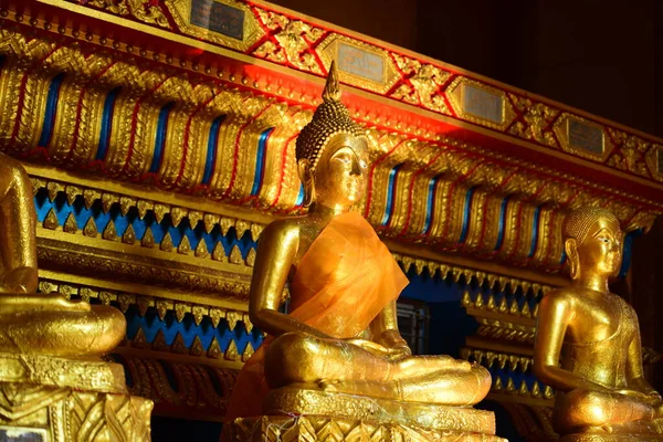Estátua Buda Dourada Wat Pho Bangkok Tailândia — Fotografia de Stock