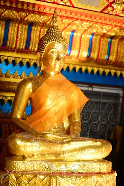 Gouden Boeddhabeeld Wat Phra Kaew Bangkok Thailand — Stockfoto