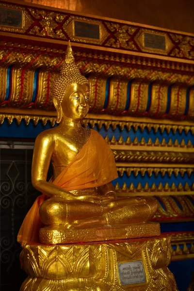 Statue Bouddha Doré Wat Pho Bangagara Thailand — Photo