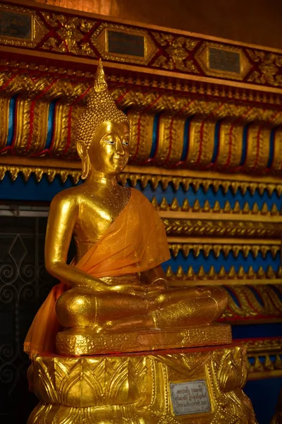 Estatua Oro Buddha Wat Pho Bange Net Thailand — Foto de Stock
