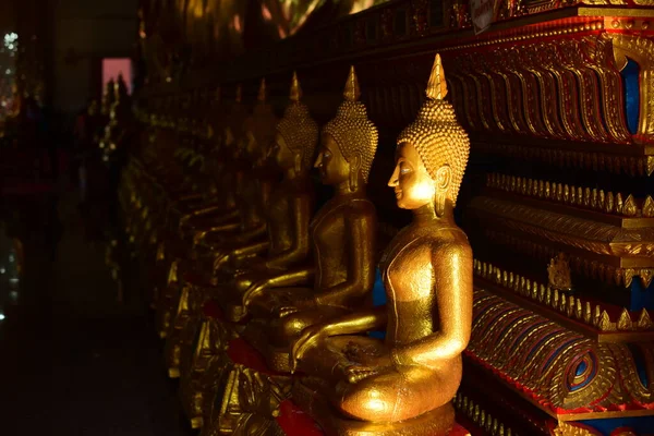 Statua Buddha Dorata Wat Pho Frangetta Thailandia — Foto Stock