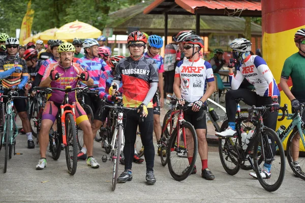Juni 2018 Thailand Cykelfestival Med Cyklister — Stockfoto