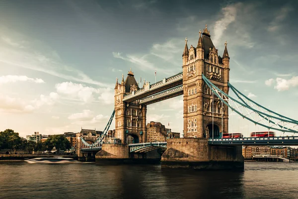 Ponte Torre Londres Pôr Sol — Fotografia de Stock