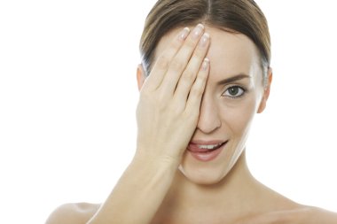 kadın göz kapsayan