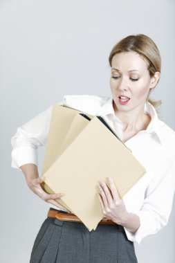 İş kadını klasörler dönüşümü