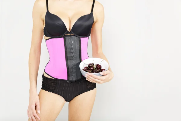 kadın giyiyor bel eğitim korse