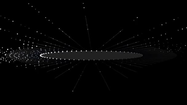 Технология Цифрового Всплеска Взрыва Точек Данных — стоковое видео