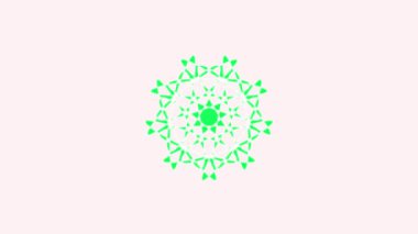 Soyut süslemeli dijital mandala. Çiçek desenli dövme dekoratif unsurlar doğu İslami desenler.