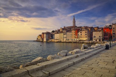 Şehir Rovinj, Hırvatistan.