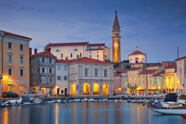 Stad van Piran. — Stockfoto