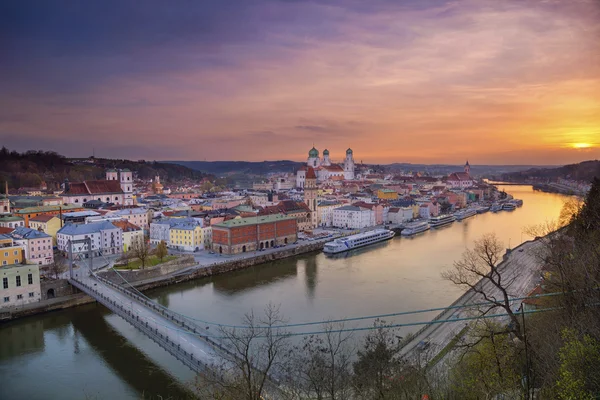 Passau városának. — Stock Fotó