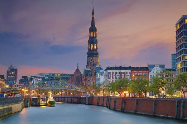 Stadt Hamburg. — Stockfoto