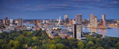 Rotterdam panoramik görüntü.