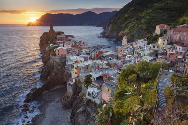 Vila de Vernazza . — Fotografia de Stock