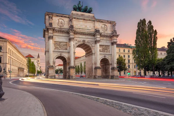 Munich Alemania Imagen Del Paisaje Urbano Munich Baviera Alemania Con — Foto de Stock