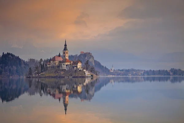 Lago Bled . — Fotografia de Stock