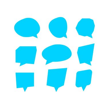 Boş konuşma baloncukları. Vektör simgesi şablonu