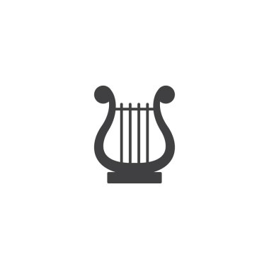 Arp müzik enstrümanı simge vektörü