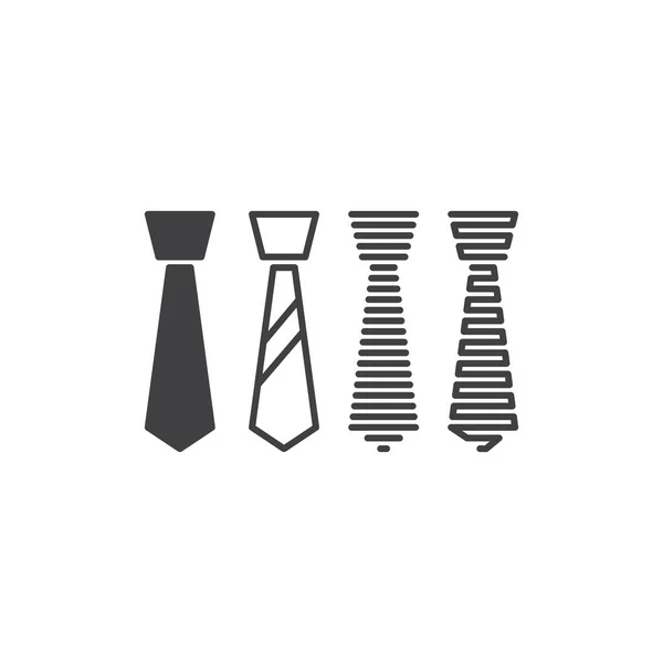 Une Cravate Modèle Icône Logo Vectoriel — Image vectorielle