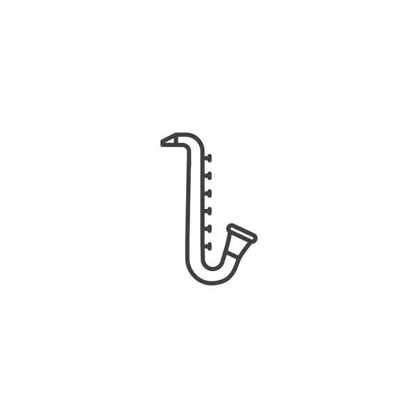 Saxophone Instrument Musique Icône Vecteur — Image vectorielle