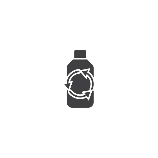 ペットボトルアイコンベクトルのリサイクル — ストックベクタ