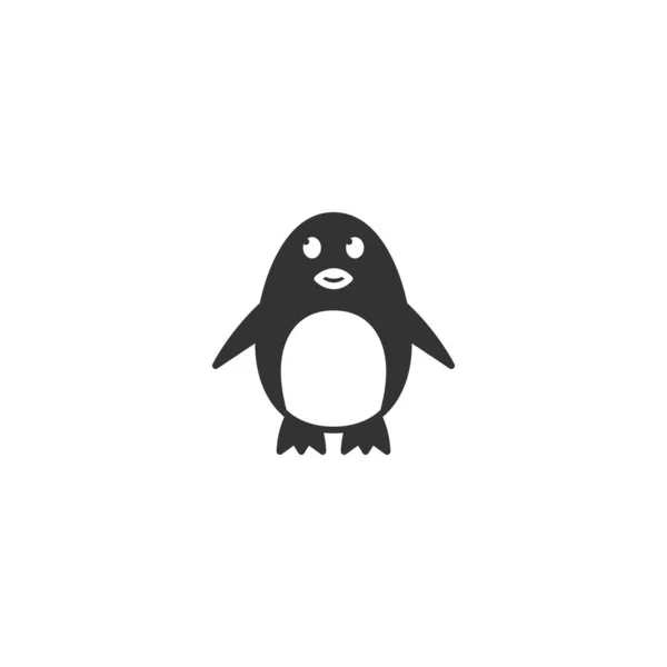 Cute Wektor Logo Pingwina — Wektor stockowy