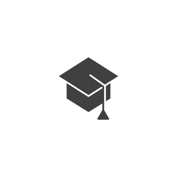 Mortarboard Graduiertenhut Icon Vektor — Stockvektor