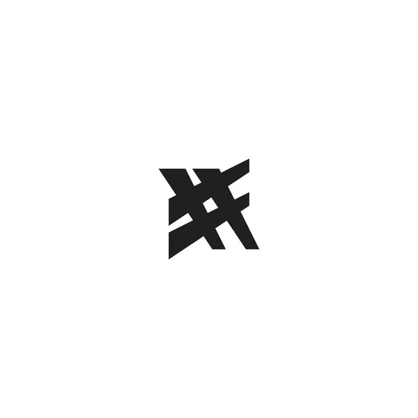 Hashtag Simgesi Logo Vektörü Soyut — Stok Vektör