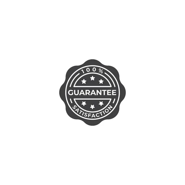 Guarantee 100 Satisfaction Vector Logo Icon Template — Stock Vector