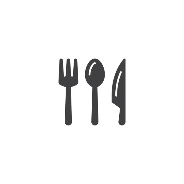 Fork Spoon Knife Vector Icon Template — Stock Vector