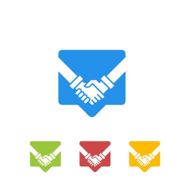 Anlaşalım, anlaşalım. Vektör logo şablonu