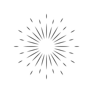 Güneş patlaması simgesi basit