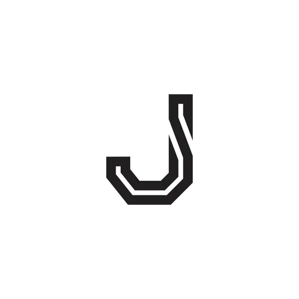 Creative Modern Letter Векторный Шаблон Логотипа — стоковый вектор