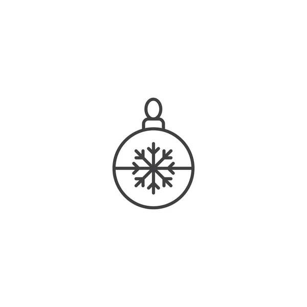 Kerstbal Pictogram Vector — Stockvector