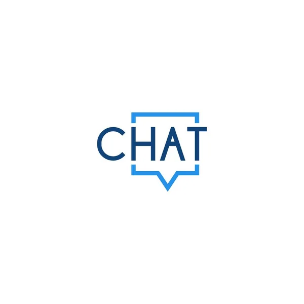 Chat Talk Vector Logo Icon Template — Stock Vector