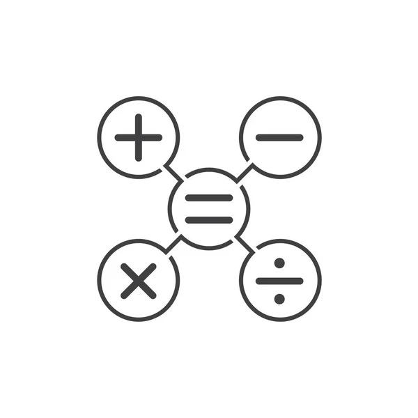 Βασικό Μαθηματικό Σύμβολο Υπολογισμού Πρότυπο Εικονιδίου Διανύσματος — Διανυσματικό Αρχείο