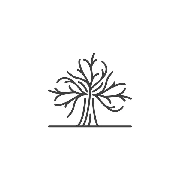 Brindille Arbre Abstraite Modèle Icône Logo Vectoriel — Image vectorielle